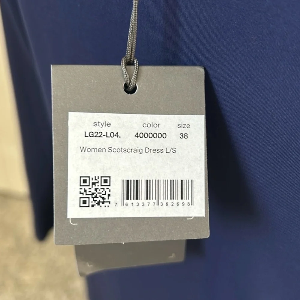 KJUS Scotscraig Women’s Navy Long Sleeve Polo Golf Dress NWT 38/Med - Picture 11 of 11